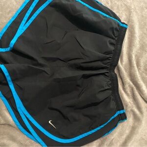 Nike Black and Blue Athletic Shorts